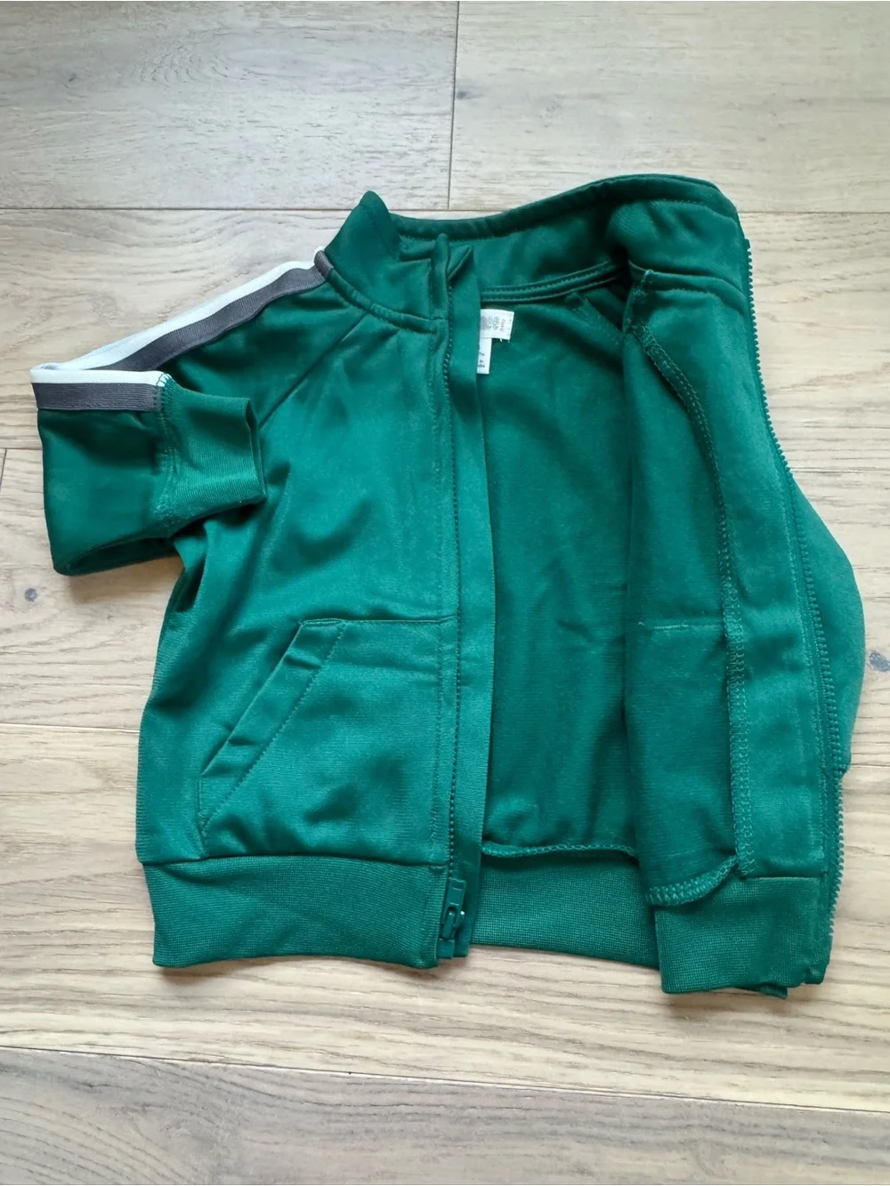 Gymboree Baby Forest Green Retro Track Jacket Zip-Up